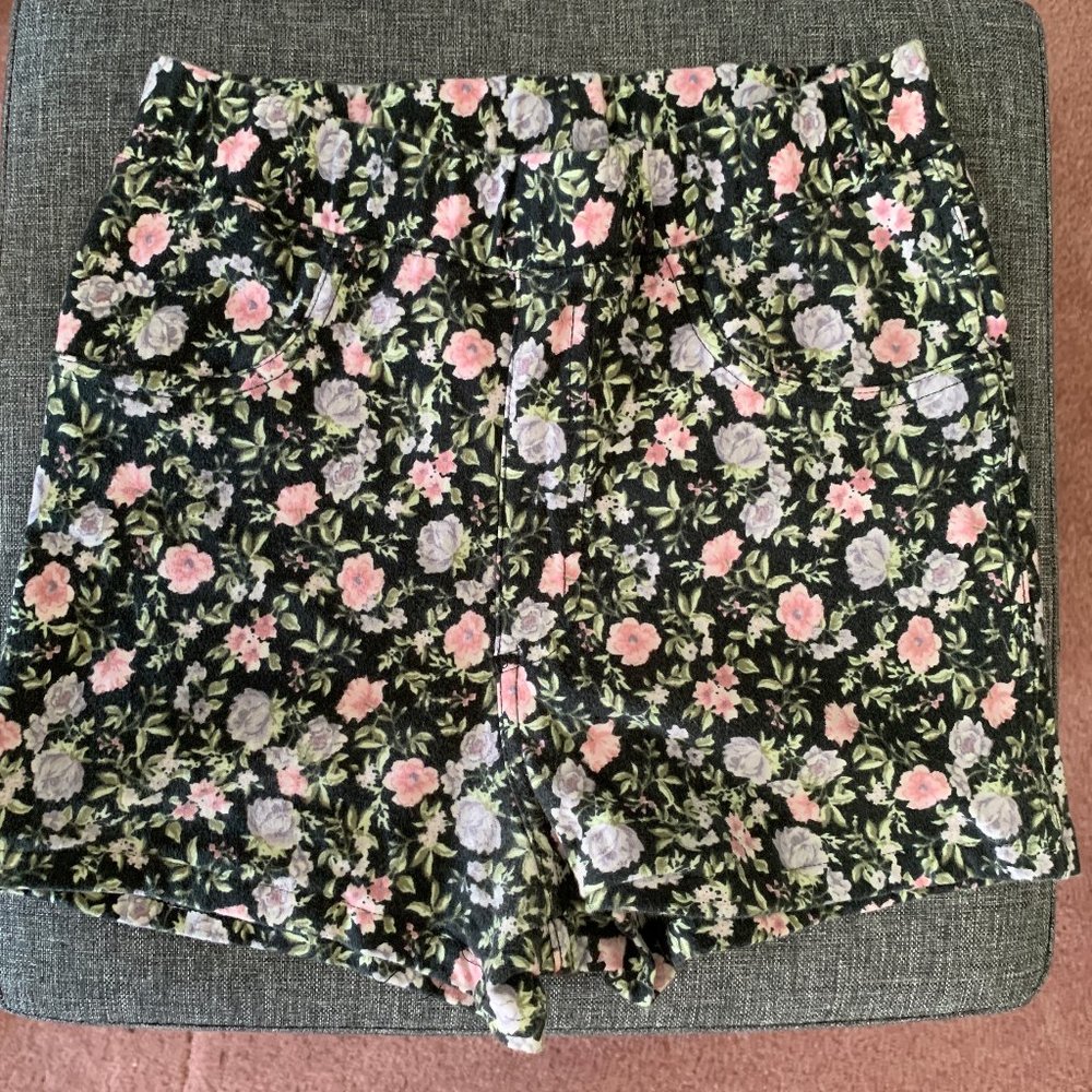 Floral High Rise Biker Shorts Stretchy